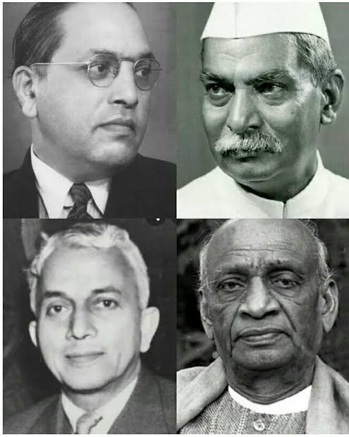 अंबेडकर राजेंद्र प्रसाद सरदार वल्लभभाई पटेल