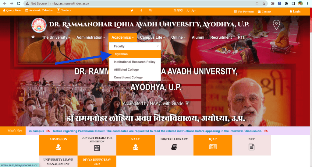 RMLAU BEd Syllabus 2022-23, RMLAU BEd First Year Syllabus